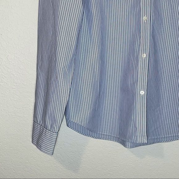 Lauren Ralph Lauren Striped Button Up Career Non-Iron Women's Blouse Size XL - Picture 3 of 9